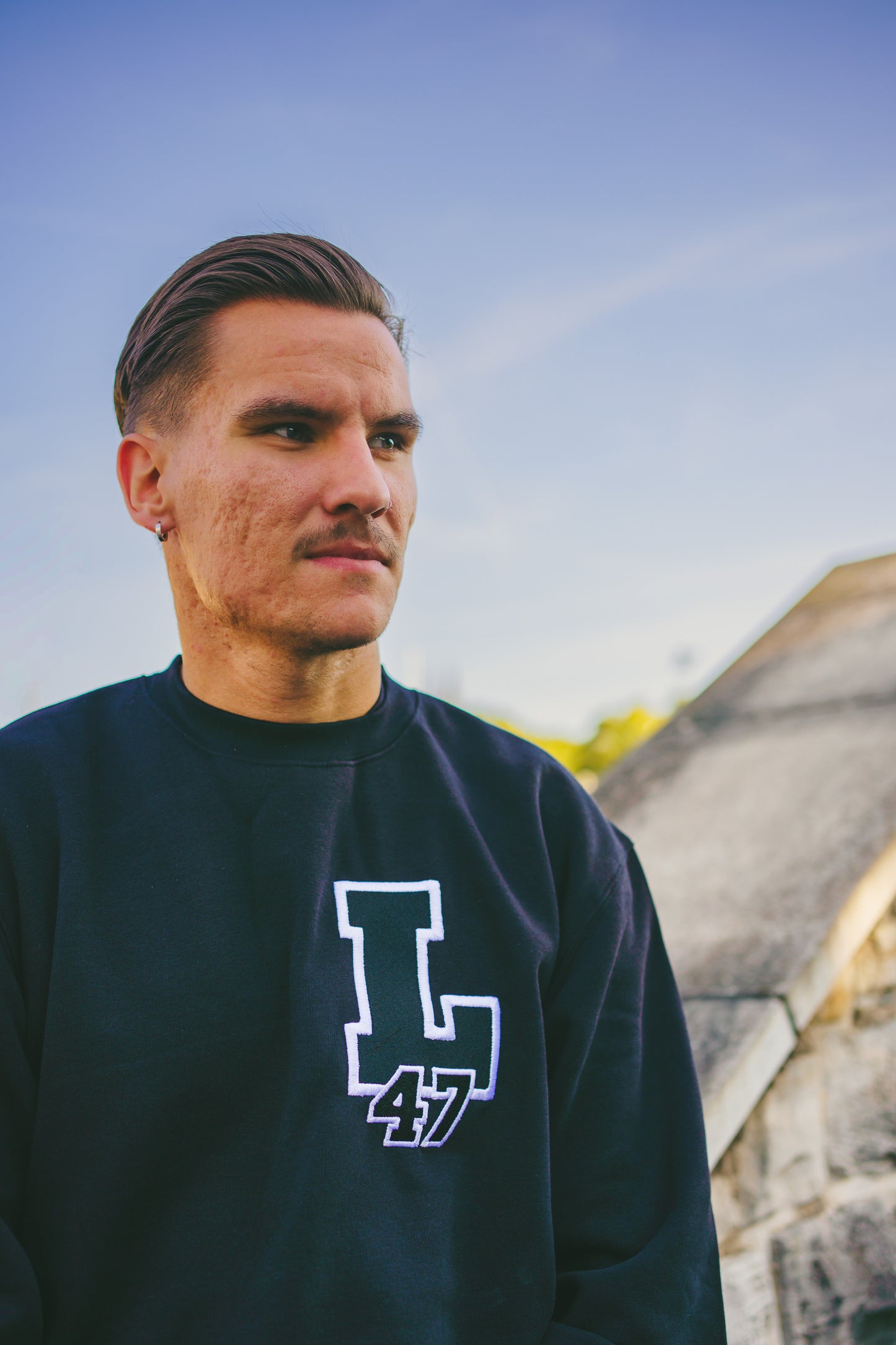 47er College Pullover Schwarz