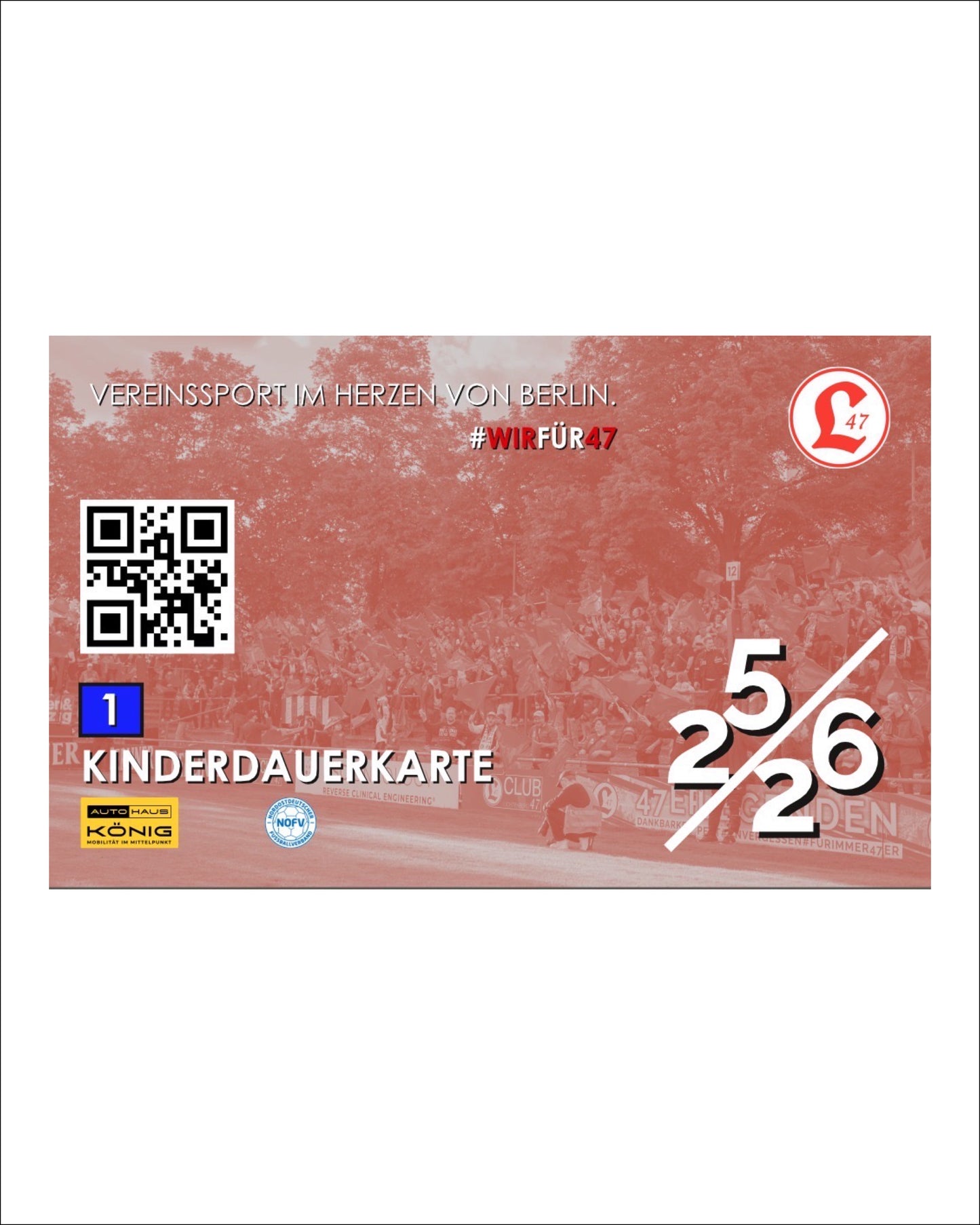 Kinder-Dauerkarte Saison 25/26