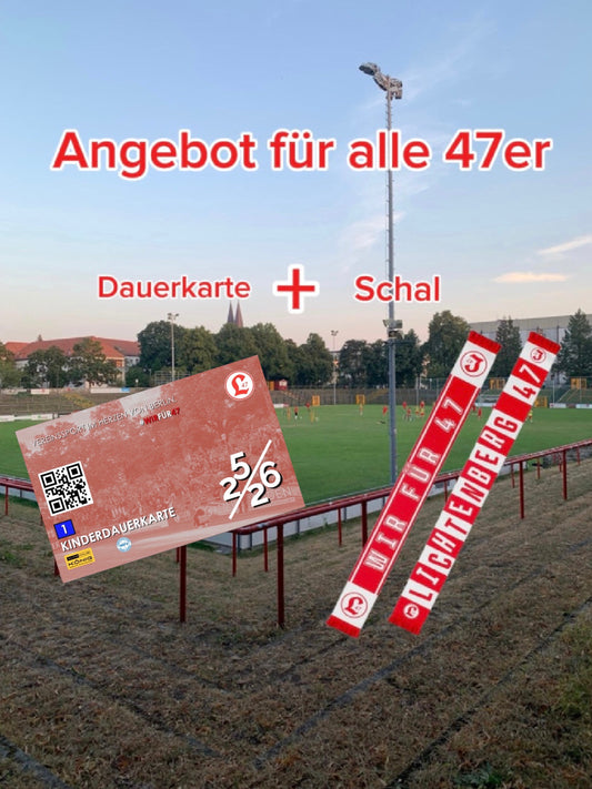 47er BUNDLE - Rückrunden Dauerkarte 25/26 + Fanschal